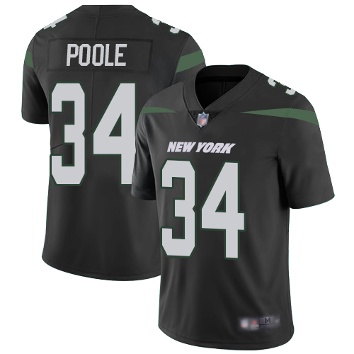 New York Jets Limited Black Youth Brian Poole Alternate Jersey NFL Football #34 Vapor Untouchable->->Youth Jersey
